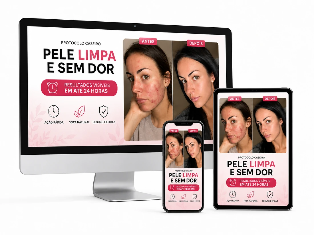 Mockup do Método Seca-Espinha 24h em smartphone, tablet e livro digital